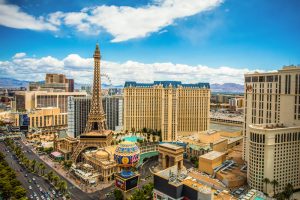 Hot weather and sun in Las Vegas