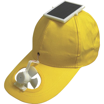 solar powered fan hat