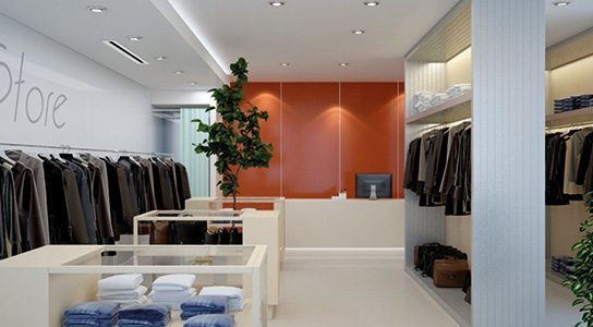 Ducted Air Conditioning Units in a Shop with Long Rectangular Grille