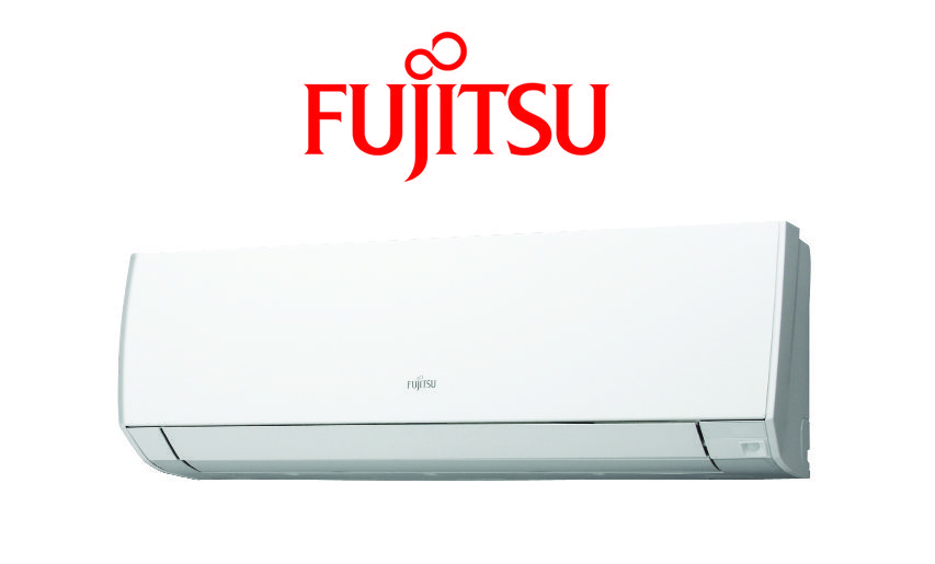 Fujitsu Wall Mounted Air Conditioning Unit and Logo The Air